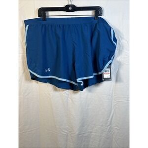 Under Armour Womans Fly 2.0 Shorts Teal Blue Size‎ 3X